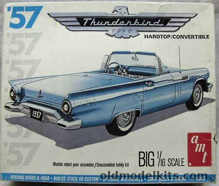 AMT 1/16 1957 Ford Thunderbird - Stock or Custom, 4801 plastic model kit